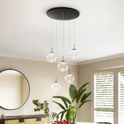 LED-Hängeleuchte Ariel, 5-flammig, rund, Stufendimmer, CCT