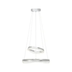 LED-Hängeleuchte Aurora, aluminium, Ø 30 cm, Aluminium, CCT