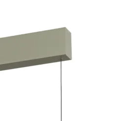 LED-Hängeleuchte BAR, olivgrün, Länge 150 cm, Metall, 32 W