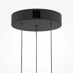 LED-Hängeleuchte Bassa, braun, Ø 45 cm, Glas, dimmbar