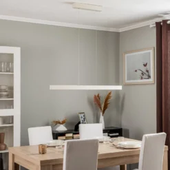 LED-Hängeleuchte Broll, cremeweiß
