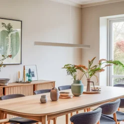 LED-Hängeleuchte Broll, cremeweiß