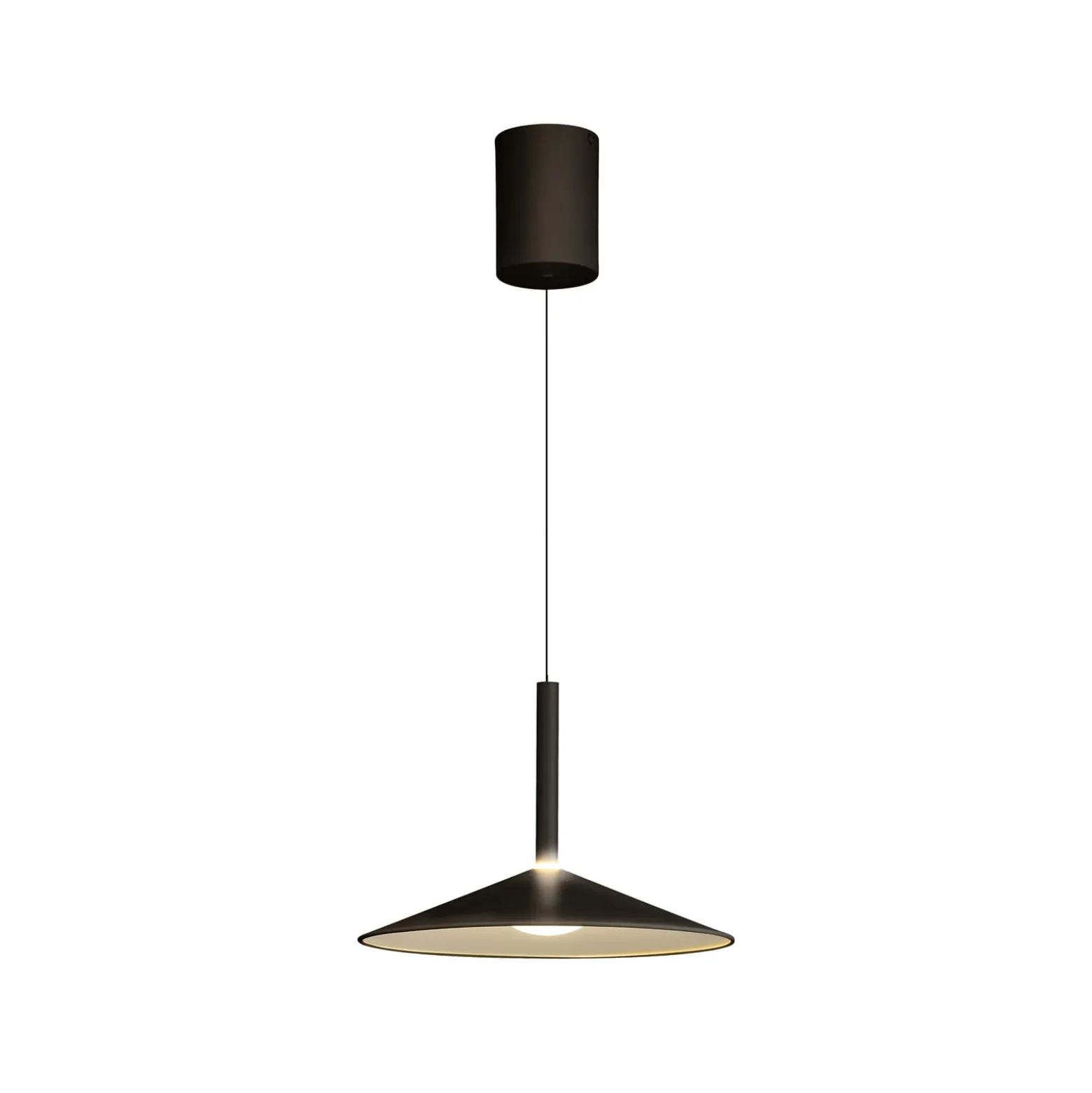 LED-Hängeleuchte Calice, schwarz, Ø 32 cm höhenverstellbar