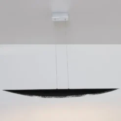 LED-Hängeleuchte Chiasso, schwarz/silber