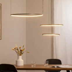LED-Hängeleuchte CIRCOLO, olivgrün, Ø 30/45/60 cm, 3-flammig
