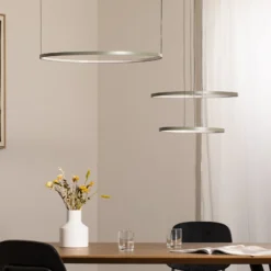 LED-Hängeleuchte CIRCOLO, olivgrün, Ø 30/45/60 cm, 3-flammig