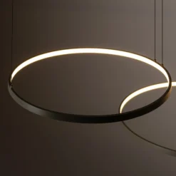 LED-Hängeleuchte CIRCOLO, olivgrün, Ø 30/45/60 cm, 3-flammig