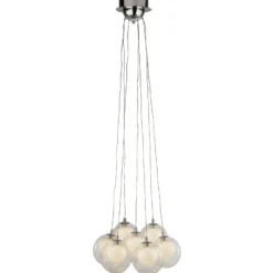 LED-Hängeleuchte Cluster, siebenflammig
