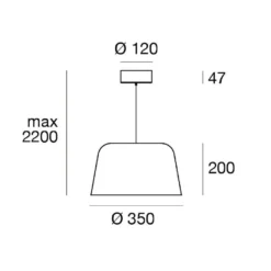 LED-Hängeleuchte Delfi_P, weiß, Ø 35 cm, Metall