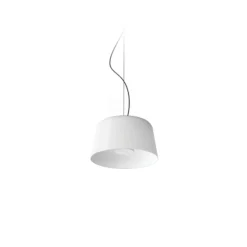 LED-Hängeleuchte Delfi_P, weiß, Ø 35 cm, Metall