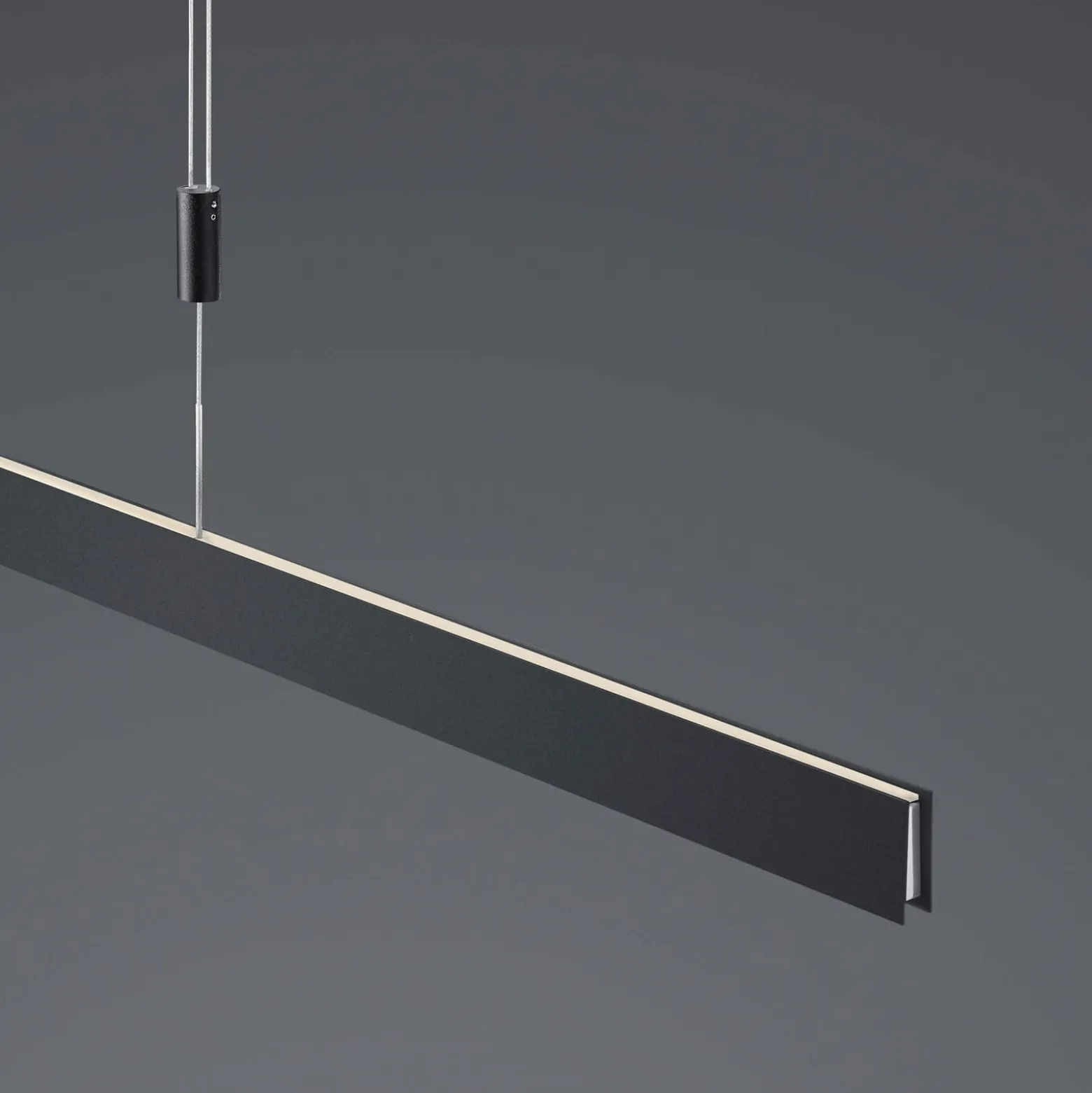 LED-Hängeleuchte Delta, 100 cm, schwarz