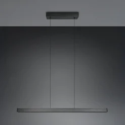 LED-Hängeleuchte Donegal, schwarz, Länge 150 cm, CCT