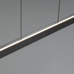 LED-Hängeleuchte Donegal, schwarz, Länge 150 cm, CCT