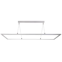 LED-Hängeleuchte 3422 eckig, Dip-Switch, aluminium