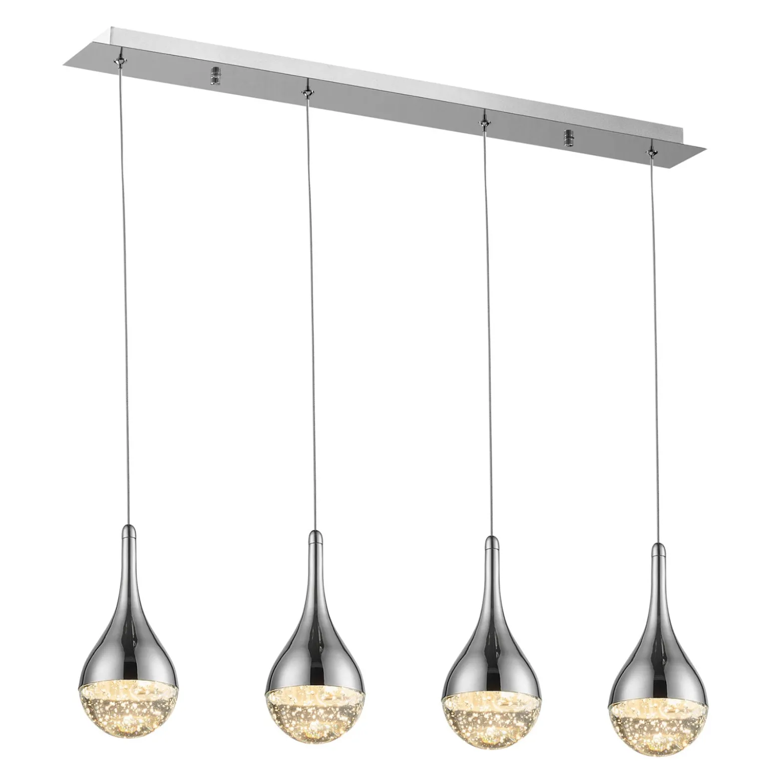 LED-Hängeleuchte Elie, vierflammig