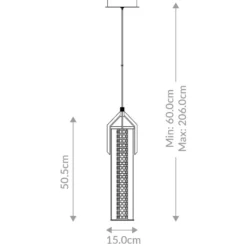 LED-Hängeleuchte ESPADA, gold gebürstet, Ø 15 cm Metall/Glas