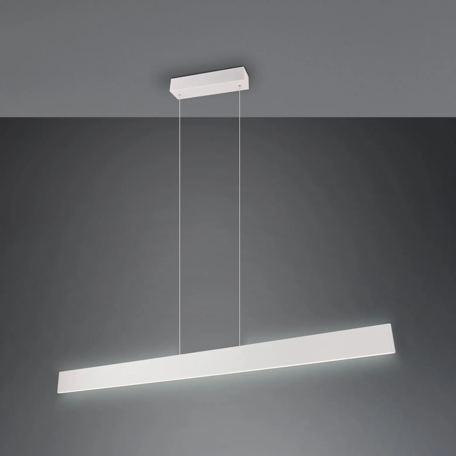 LED-Hängeleuchte Galway, hellgrau, up/down, CCT, Metall