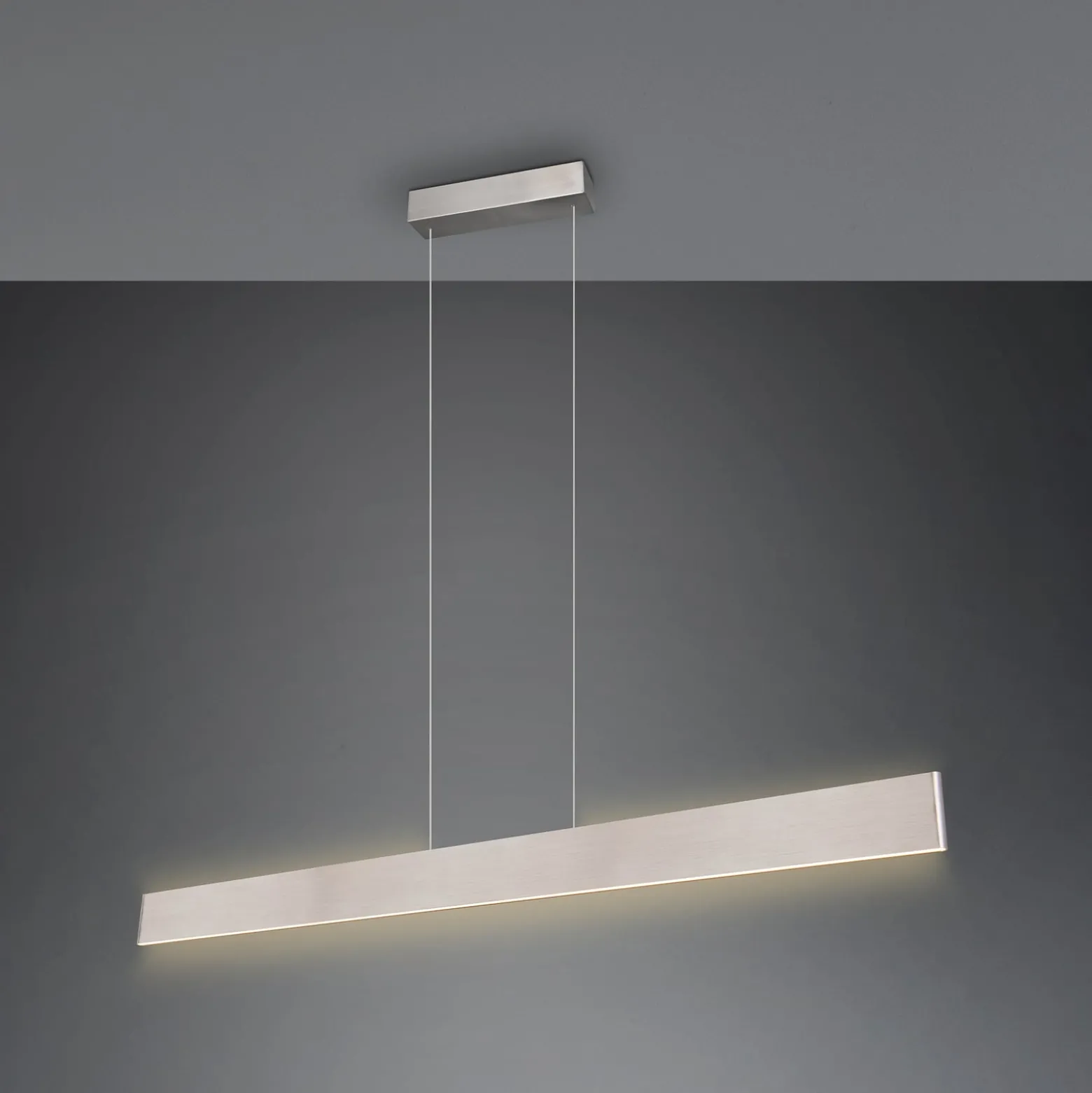 LED-Hängeleuchte Galway, nickel matt, up/down, CCT, Metall