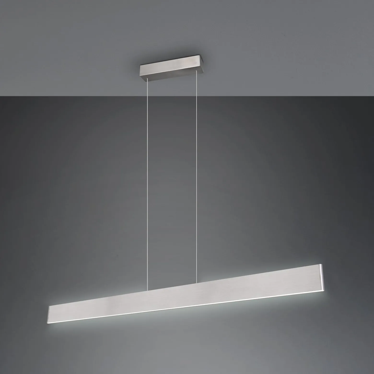 LED-Hängeleuchte Galway, nickel matt, up/down, CCT, Metall