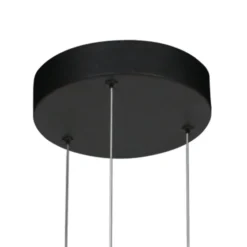 LED-Hängeleuchte Golden Veil, schwarz/gold, dimmbar, Metall