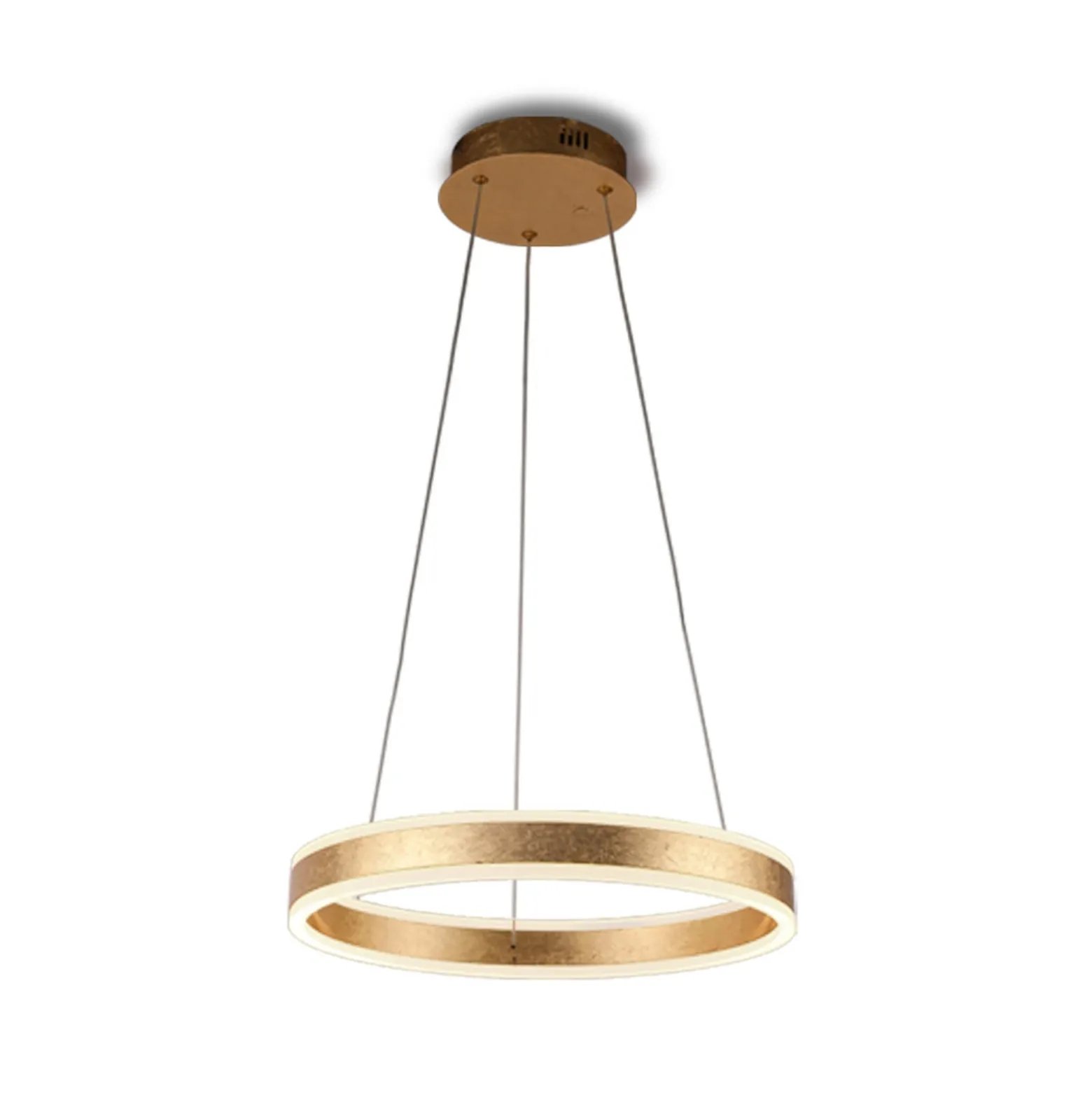 LED-Hängeleuchte Helia, goldfarben, Ø 50 cm, Metall