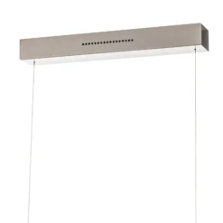 LED-Hängeleuchte Lara, 134 cm, ausziehbar, nickel