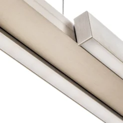 LED-Hängeleuchte Lara, 134 cm, ausziehbar, nickel