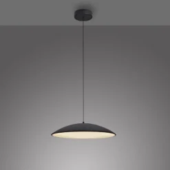 LED-Hängeleuchte LENTE, schwarz, Ø 50 cm, Metall, switchdim