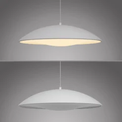 LED-Hängeleuchte LENTE, weiß, Ø 40 cm, Metall, switchdim