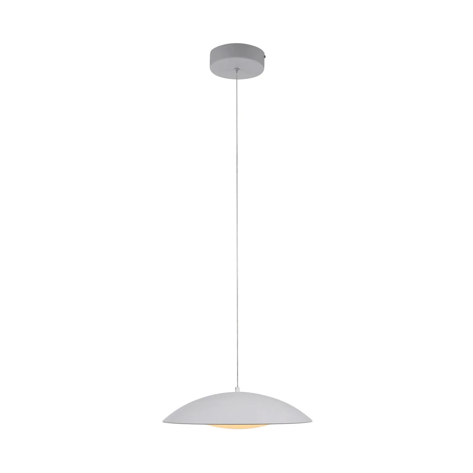 LED-Hängeleuchte LENTE, weiß, Ø 40 cm, Metall, switchdim