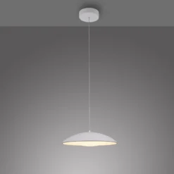 LED-Hängeleuchte LENTE, weiß, Ø 40 cm, Metall, switchdim