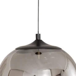 LED-Hängeleuchte Lilly, Glas, rauchgrau, Ø 28 cm, 4000 K