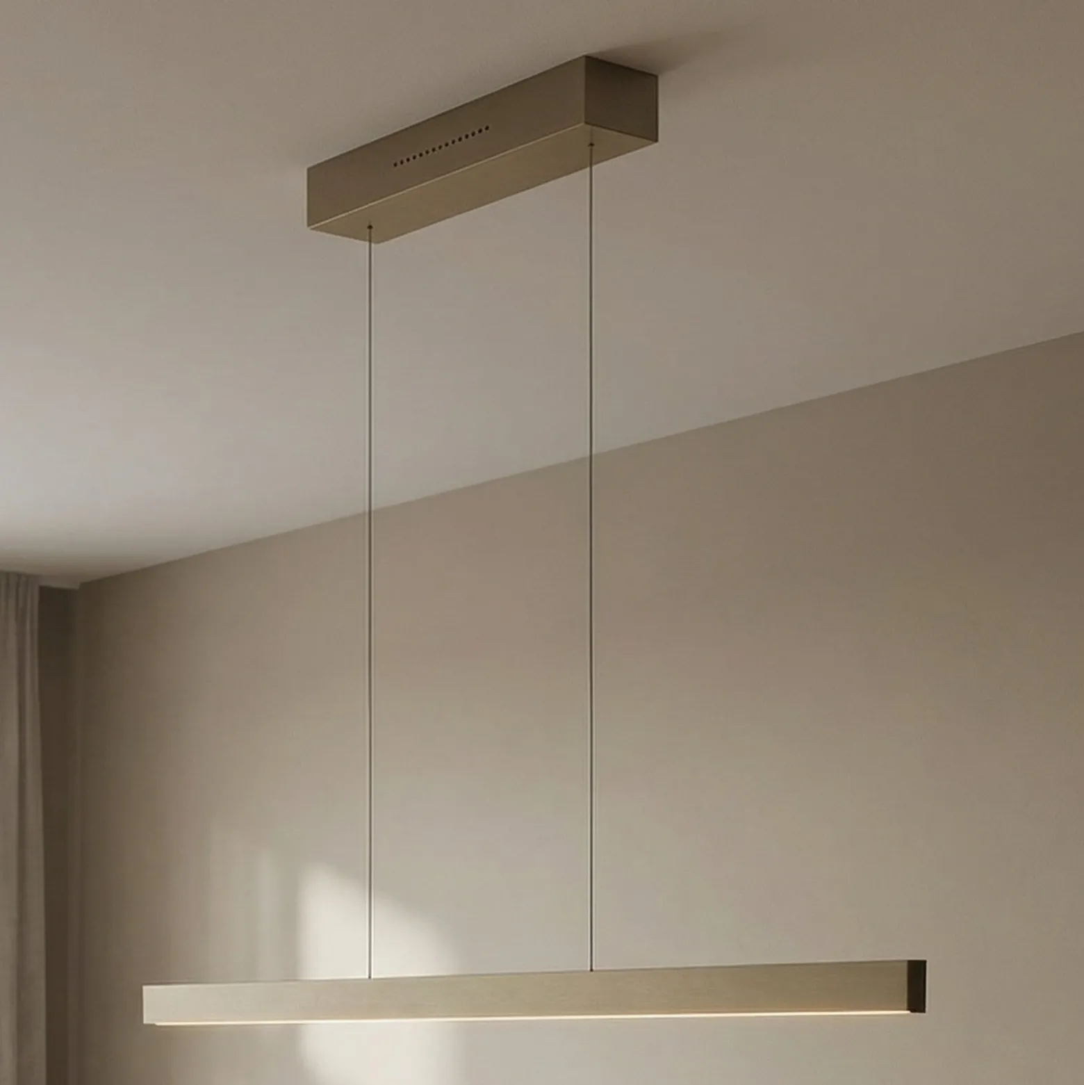 LED-Hängeleuchte Linda-112 Effekt bronze CCT Gestensteuerung