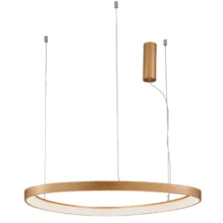 LED-Hängeleuchte Loop, gold, Ø 80 cm