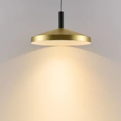 LED-Hängeleuchte LORA III, messing, Ø 36 cm, dimmbar 40° CCT