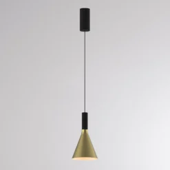 LED-Hängeleuchte LORA I, messing, Ø 15 cm, dimmbar, 40°, CCT