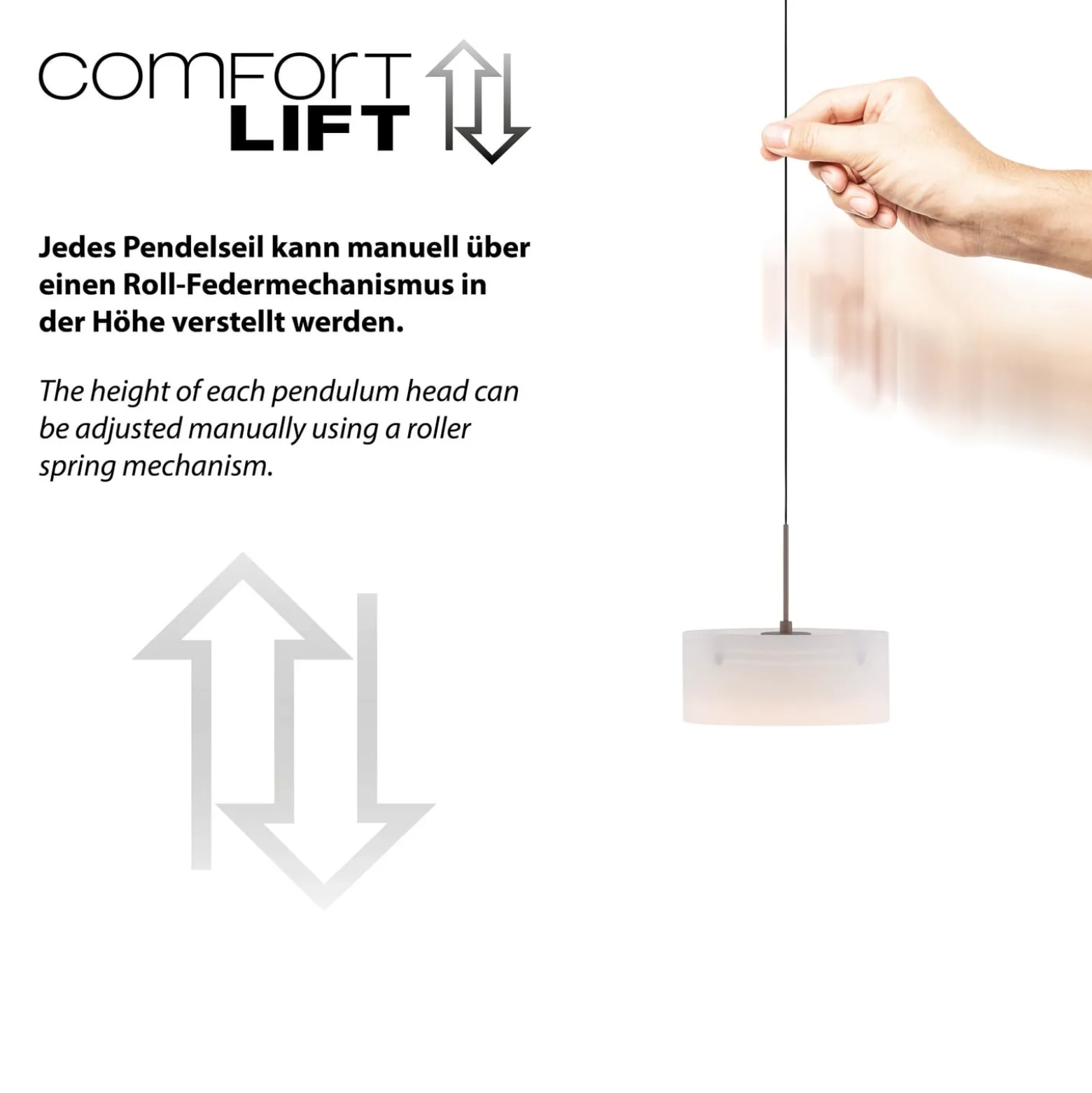 LED-Hängeleuchte MARIKA, beige/weiß, Ø 20 cm, Glas, dimmbar