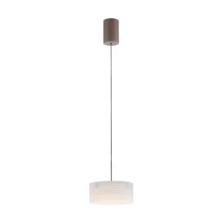 LED-Hängeleuchte MARIKA, beige/weiß, Ø 20 cm, Glas, dimmbar