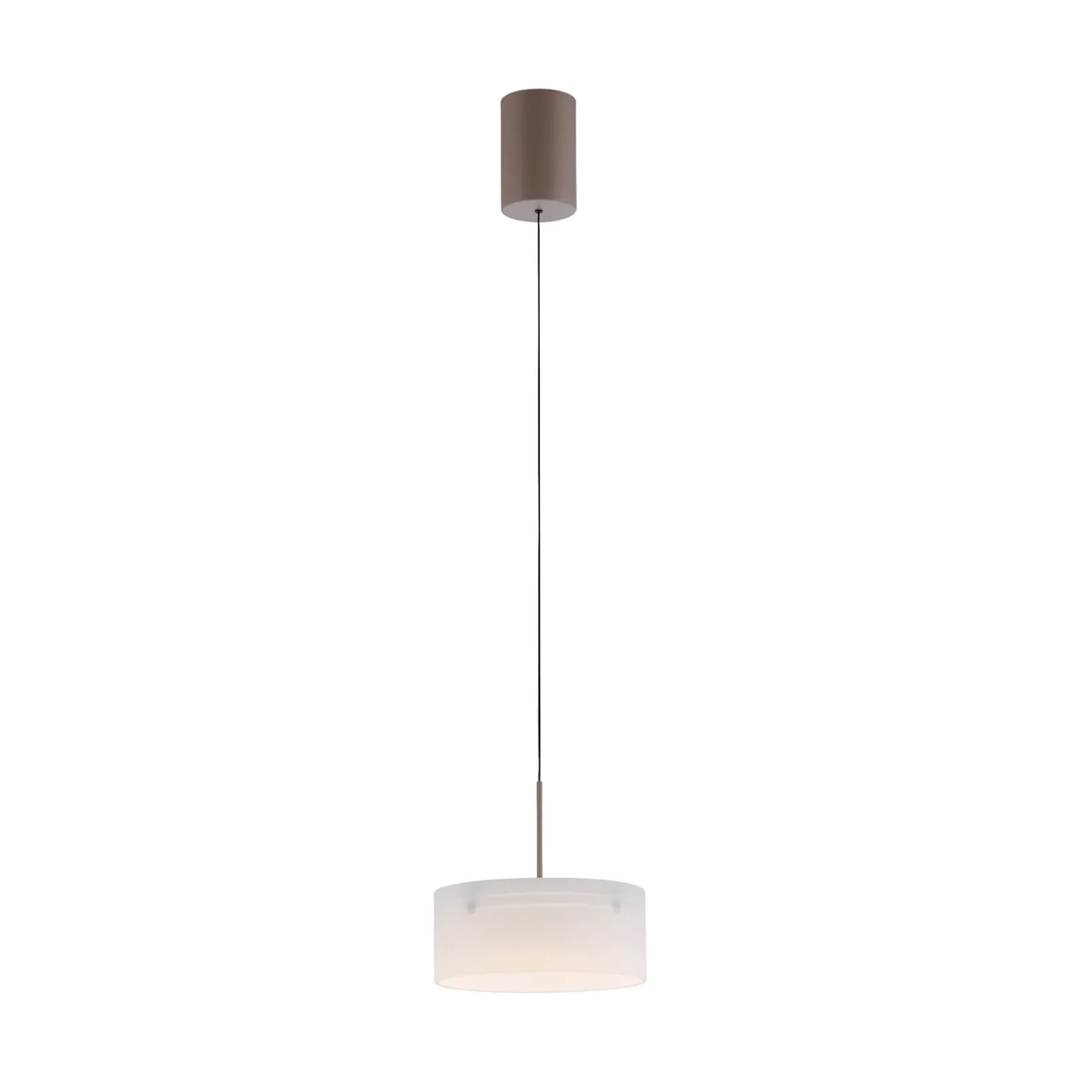 LED-Hängeleuchte MARIKA, beige/weiß, Ø 20 cm, Glas, dimmbar