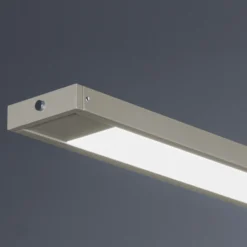 LED-Hängeleuchte Marlo, sand, Länge 90 cm, CCT, Touchdimmer