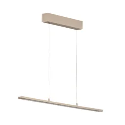 LED-Hängeleuchte Marlo, sand, Länge 90 cm, CCT, Touchdimmer