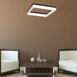 LED-Hängeleuchte Nero, Kunststoff, schwarz, einflammig, 32 W
