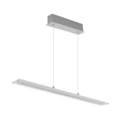LED-Hängeleuchte Novak, klar/nickel, 88 cm, CCT, dimmbar