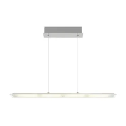 LED-Hängeleuchte Novak, klar/nickel, 88 cm, CCT, dimmbar