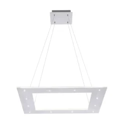 LED-Hängeleuchte PURE Cosmo, alu, 50 cm, CCT, Fernbedienung