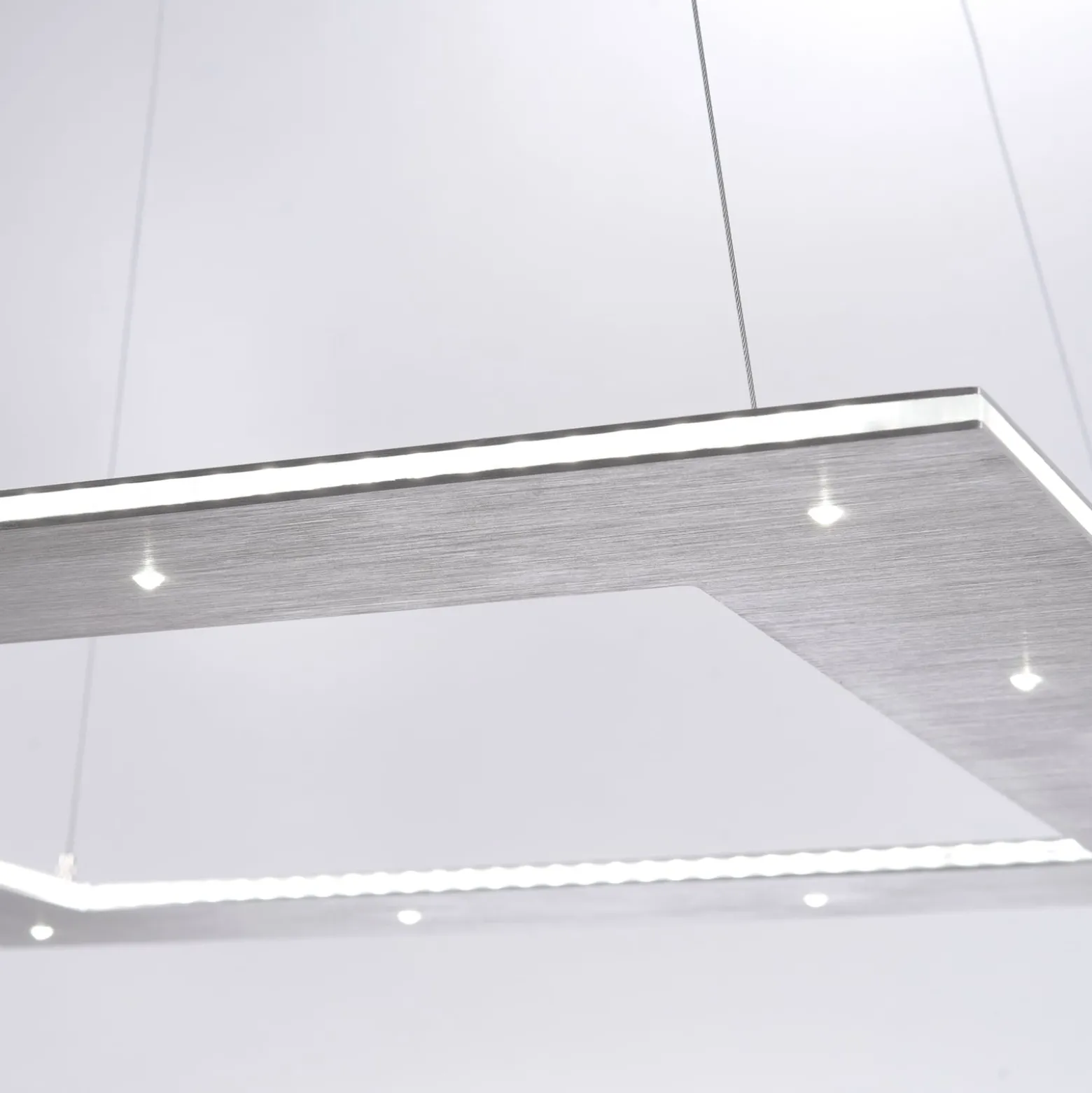 LED-Hängeleuchte PURE Cosmo, alu, 50 cm, CCT, Fernbedienung
