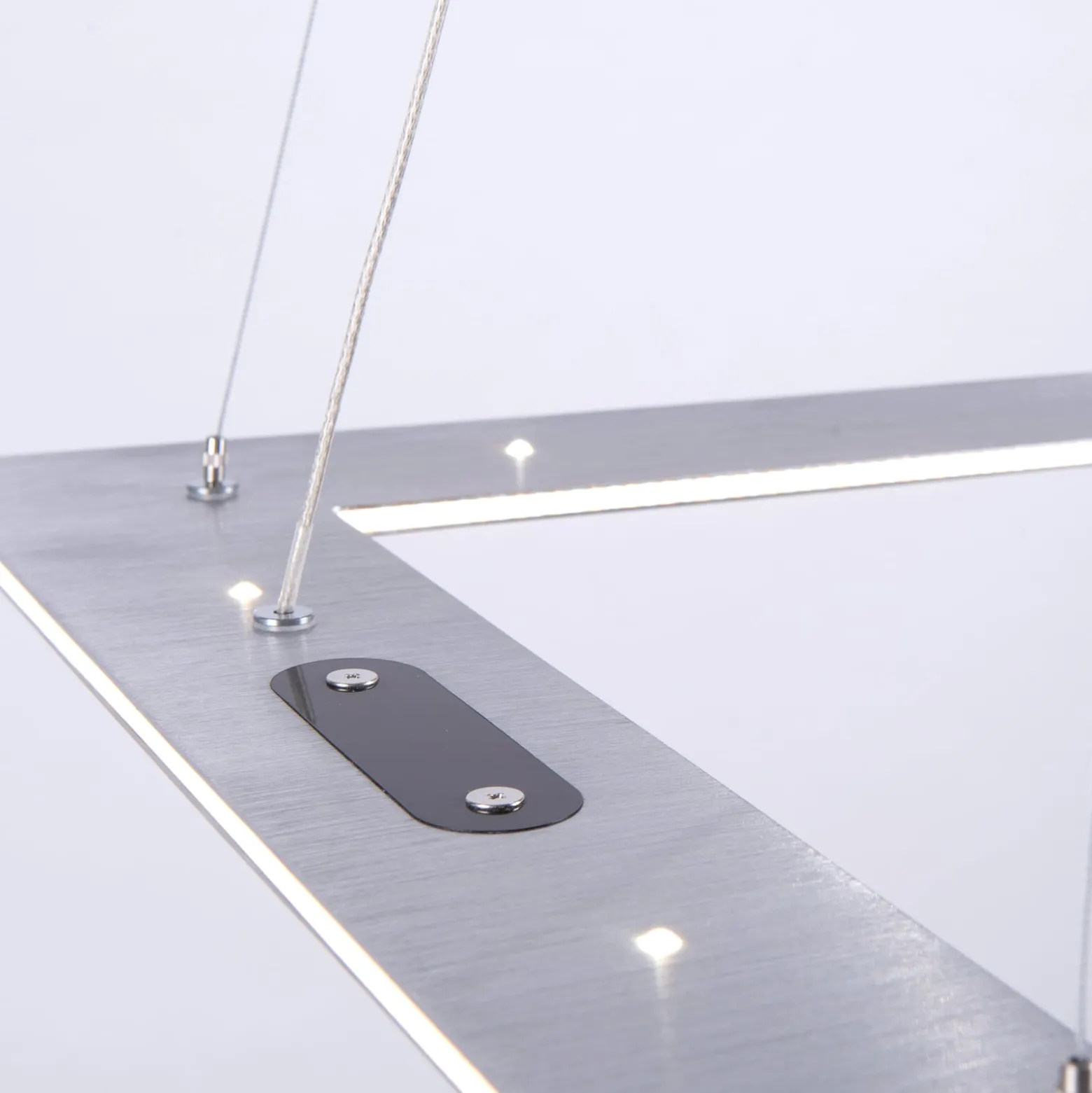 LED-Hängeleuchte PURE Cosmo, alu, 50 cm, CCT, Fernbedienung