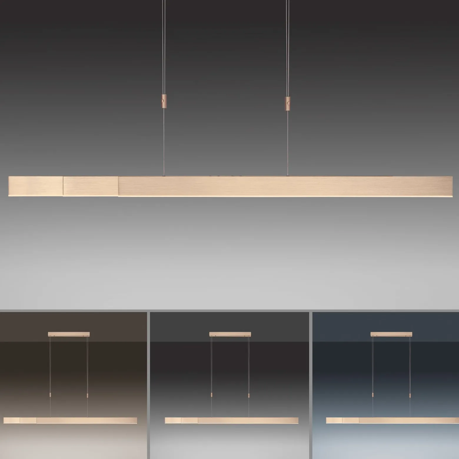 LED-Hängeleuchte PURE Moto, imperial gold, dimmbar, CCT