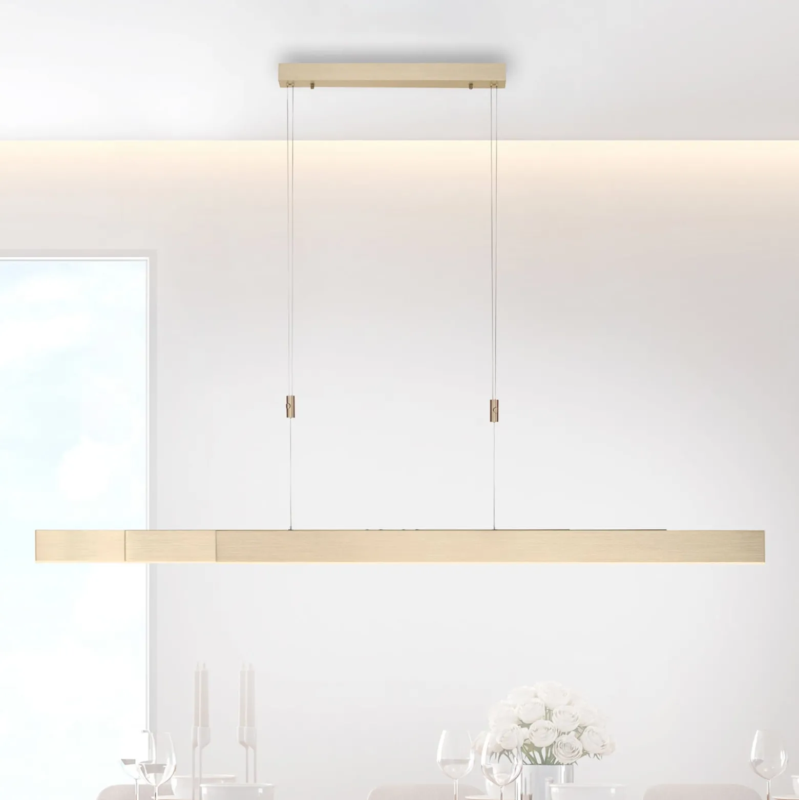 LED-Hängeleuchte PURE Moto, imperial gold, dimmbar, CCT