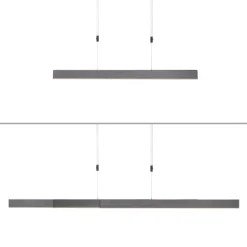 LED-Hängeleuchte PURE Moto, platin, dimmbar, CCT